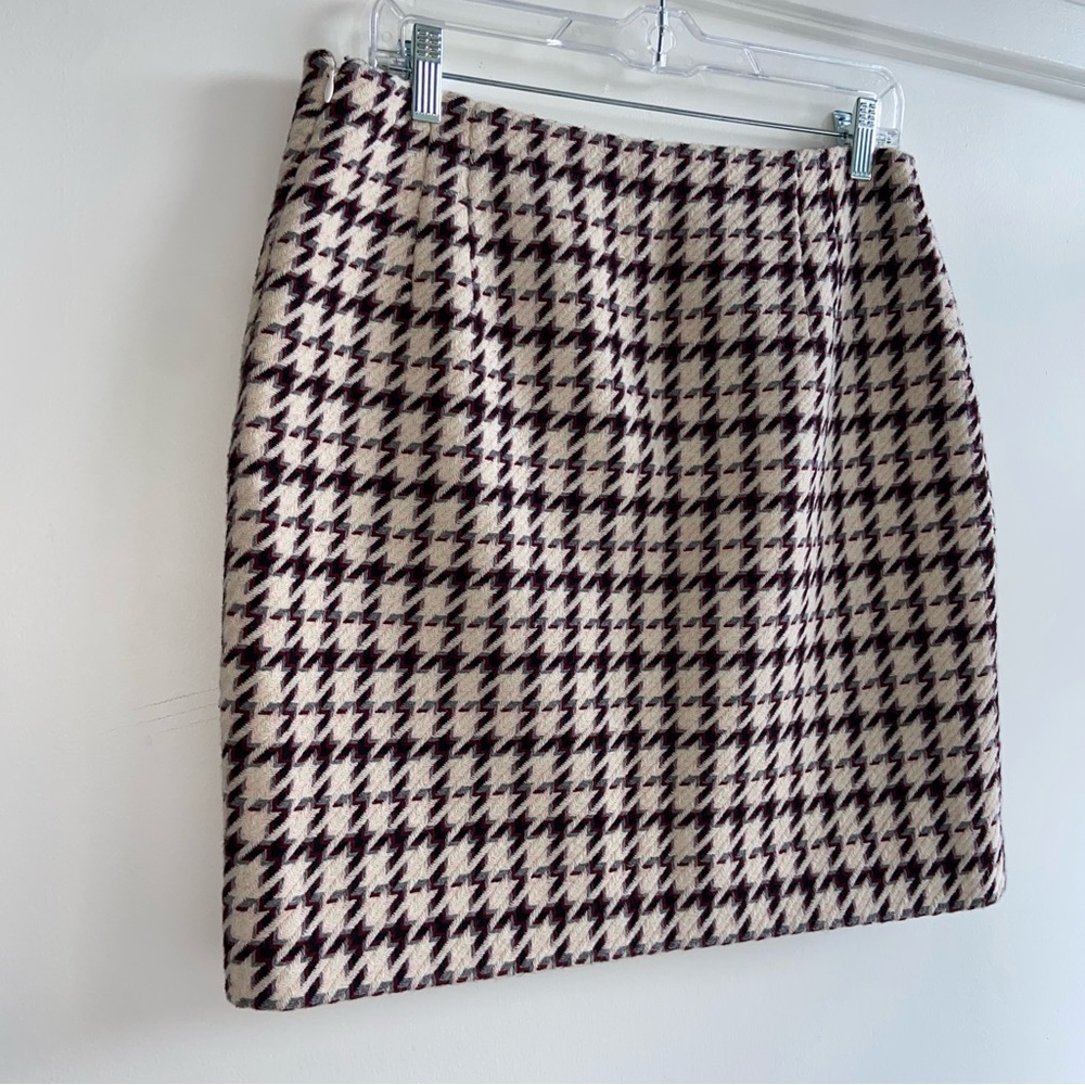White House Black Market Houndstooth Boot Skirt - Picture 1 of 5